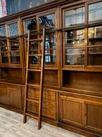 Bibliotheekkast / boekenkast met trap / ladder, Antiek en Kunst, Antiek | Kantoor en Zakelijk, Ophalen