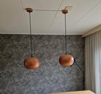 2 hanglampen / eetkamer lampen. brons / koper, Ophalen of Verzenden, Zo goed als nieuw, Metaal, Minder dan 50 cm