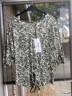 Studio Anneloes Travelstof blouse groen offwhite nieuw, Maat 38/40 (M), Studio Anneloes, Nieuw, Ophalen of Verzenden