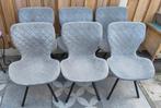 6 leuke grijze stoelen, Huis en Inrichting, Stoelen, Ophalen, Zo goed als nieuw, Grijs, Twee