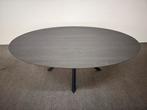Ovale eettafel HPL antraciet eiken 220x120, Huis en Inrichting, Tafels | Eettafels, 100 tot 150 cm, 200 cm of meer, Ophalen of Verzenden