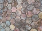 Ca 20 m2 zeshoekige tegel 6 cm dik, Tuin en Terras, Ophalen, Gebruikt, 10 m² of meer, Beton