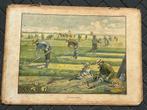Aan 't maaien en hooien, Antiek en Kunst, Antiek | Schoolplaten, Ophalen of Verzenden, Huis en Tuin