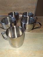 5 IJzeren Koffie Kopjes, Huis en Inrichting, Keuken | Servies, Ophalen, Overige materialen, Zo goed als nieuw, Overige stijlen