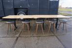 Grote eettafel stamtafel boomstamtafel stamtafel bartafel, Huis en Inrichting, Tafels | Eettafels, Gebruikt, 100 tot 150 cm, Ophalen of Verzenden