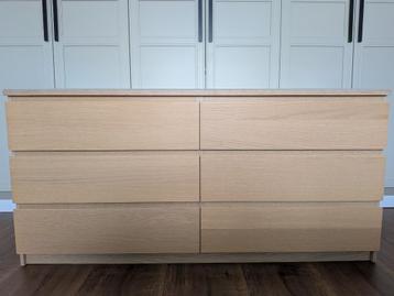 Ikea MALM ladekast inclusief glasplaat