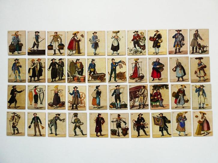 Kaartspel De kreten van Hamburgh Les cris de Hamburg spel, Antiek en Kunst, Antiek | Speelgoed, Ophalen of Verzenden