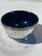 Zilveren Serra Roma  schaaltje met blauw glas, Ophalen of Verzenden, Zilver