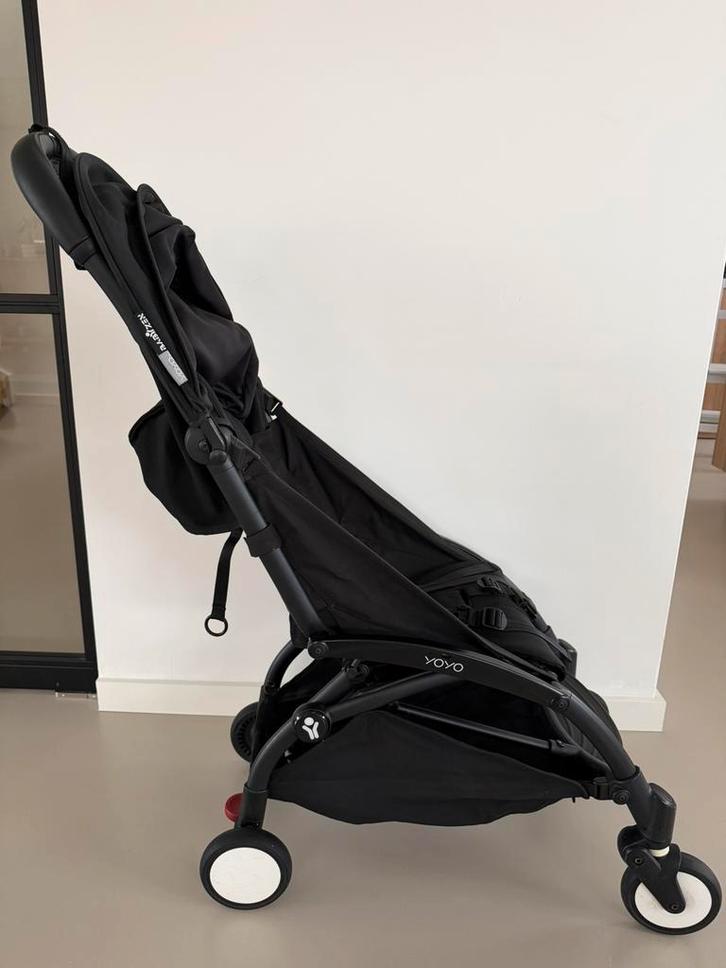 Babyzen Yoyo2 Zwart + Meerijdplank, Kinderen en Baby's, Buggy's, Gebruikt, Ophalen of Verzenden