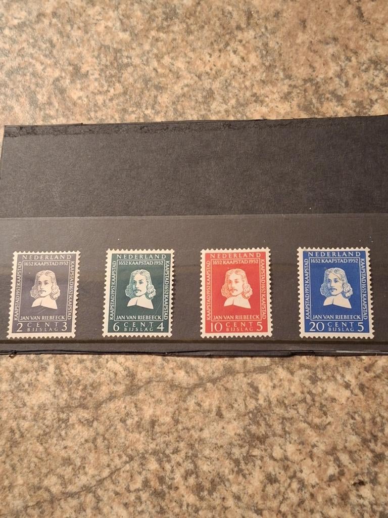 Nederland 1952  Jan van Riebeeck postzegels, Postzegels en Munten, Postzegels | Nederland, Gestempeld, Na 1940, Ophalen of Verzenden