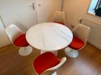 Originele Knoll Saarinen “Tulip” eetset., Ophalen, Zo goed als nieuw, 4 tot 6 stoelen