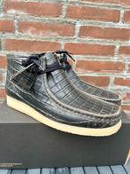 Clarks wallabee boot 43 croc leer new desert chukka, Verzenden, Zwart, Boots, Nieuw