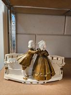 Antiek Jugendstil Porseleinen Taffereel, Ophalen of Verzenden