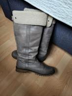 Mooie leren winterlaarzen 43, Kleding | Dames, Schoenen, Hoge laarzen, Ophalen of Verzenden, Zo goed als nieuw, Grijs