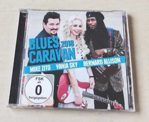 Blues Caravan 2018 CD + DVD Mike Zito Vanja Sky Bernard Alli, Cd's en Dvd's, Cd's | Jazz en Blues, Gebruikt, Blues, 1980 tot heden