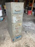 Metalen ladekast met 5 lades, Ophalen, Minder dan 50 cm, Gebruikt, 100 tot 150 cm