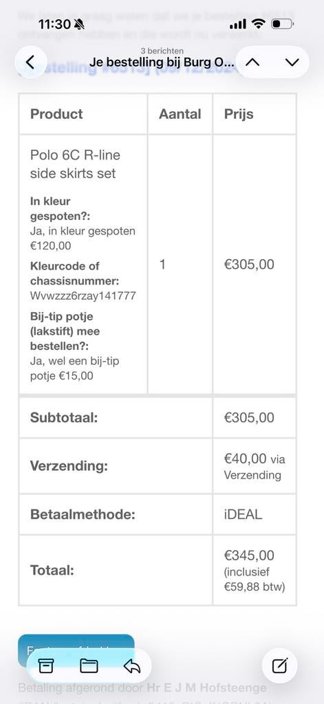 Sideskirts polo 2010 6c R-line, Ophalen of Verzenden