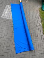 Restantenrol blauw katoenen doek, Ophalen