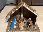 Kerst Stal voor Kerstmis met 6 figuren, Diversen, Kerst, Ophalen of Verzenden, Gebruikt