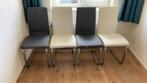 Vier eetkamerstoelen, Huis en Inrichting, Stoelen, Ophalen, Overige materialen, Gebruikt, Wit