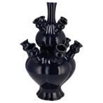 tulpenvaas Rotterdam donkerblauw 2-delig 36 cm sale, Huis en Inrichting, Woonaccessoires | Vazen, Daan kromhout, Blauw, Info@daankromhout.nl