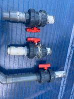 50mm kogelkranen 3 stuks alle 3 nog goed!, Ophalen of Verzenden, Gebruikt, Vijverfilter