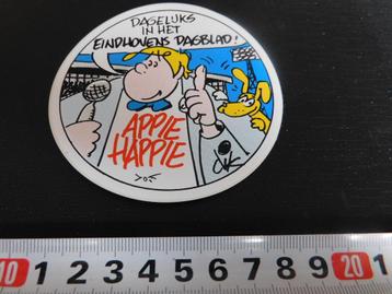 sticker EHV Eindhovens Dagblad Appie Happie strip Dik Bruijn beschikbaar voor biedingen