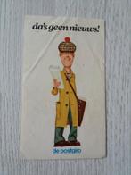 oude sticker  de postgiro da's geen nieuws met Andre v Duin, Verzamelen, Ophalen of Verzenden, Zo goed als nieuw, Bedrijf of Vereniging