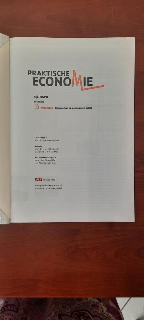 Praktische economie 4/5havo Conjunctuur en economisch beleid, Boeken, Schoolboeken, Gelezen, Economie, HAVO, Ophalen of Verzenden