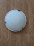Plafonniere wit rond, Ophalen of Verzenden, Gebruikt, Glas