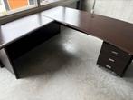 Bureau met vitrinekast en dressoir meubel voor multomappen, Ophalen, Zo goed als nieuw
