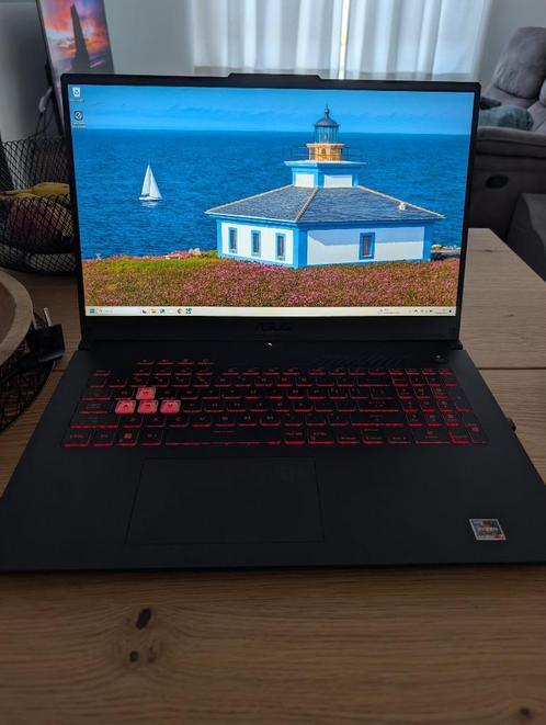 ASUS TUF Gaming A17 aangeboden, Computers en Software, Windows Laptops, Gebruikt, 17 inch of meer, SSD, 4 Ghz of meer, 16 GB, Qwerty