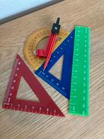 Nieuw/plastic lineaal driehoek passer/schoolbenodigheden, Diversen, Schoolbenodigdheden, Ophalen of Verzenden, Nieuw