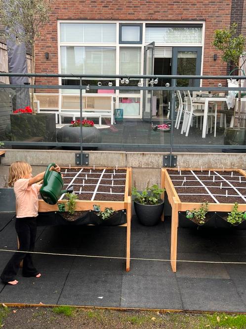 Makkelijke Moestuin tafel, Tuin en Terras, Kweekspullen, Gebruikt, Kweekbak, Ophalen