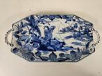Blauw wit presenteerschaal, porselein, China midden 20e eeuw, Antiek en Kunst, Ophalen of Verzenden
