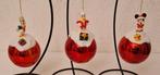 3x kleine kerstballen met disney, Ophalen of Verzenden, Zo goed als nieuw, Beeldje of Figuurtje