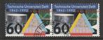 Nederland 1992 1515 TU Delft-paar, Gest, Postzegels en Munten, Postzegels | Nederland, Ophalen of Verzenden, Na 1940, Gestempeld