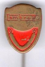 Lambretta rood op zilverkl speldje ( G_168 ), Verzenden, Nieuw, Transport, Speldje of Pin