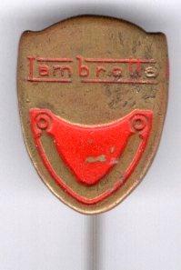 Lambretta rood op zilverkl speldje ( G_168 ), Verzamelen, Speldjes, Pins en Buttons, Nieuw, Speldje of Pin, Transport, Verzenden