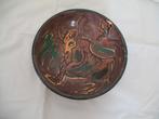 Schaal Keramiek Afbeelding Stier Abstract Mooi Vintage, Ophalen of Verzenden