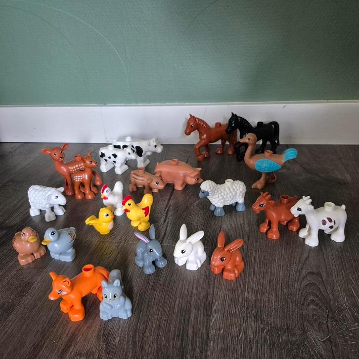 Duplo dieren boerderij per stuk of per set bieden., Kinderen en Baby's, Speelgoed | Duplo en Lego, Zo goed als nieuw, Duplo, Ophalen of Verzenden