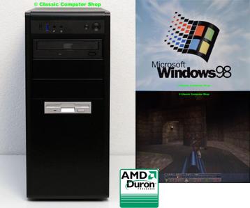 Nieuwe Windows 98 & MS-DOS retro game pc