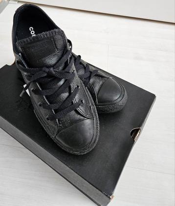Converse Leder Kinderschoenen Zwart - Maat 34 beschikbaar voor biedingen
