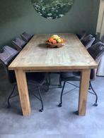 Eettafel Teakhout, Huis en Inrichting, Ophalen, Gebruikt, 100 tot 150 cm, Teakhout