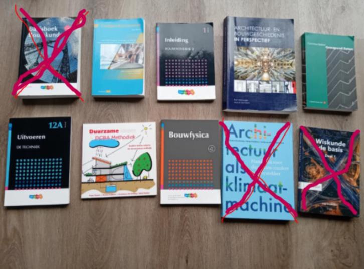 HBO Bouwkunde boeken 1e jaar, Boeken, Studieboeken en Cursussen, Zo goed als nieuw, HBO, Beta, Ophalen of Verzenden