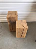 Eiken Zuilen / Plantenzuilen - Set van 2, Ophalen, Gebruikt