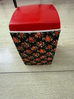 Vintage V&D voorraadbus met bloemenmotief, Verzamelen, Ophalen of Verzenden, Huis en Inrichting