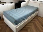 Ikea slaapbank (Flekke), Ophalen, Wit, Tweepersoons, Zo goed als nieuw