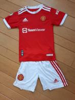 Manchester United sport setje rood wit maat 128 - Ronaldo -, Adidas, Sport- of Zwemkleding, Ophalen of Verzenden, Zo goed als nieuw