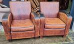 2 schapenleren fauteuils robuust / klassiek + BEZORGING, Gebruikt, ., Klassiek, Ophalen of Verzenden